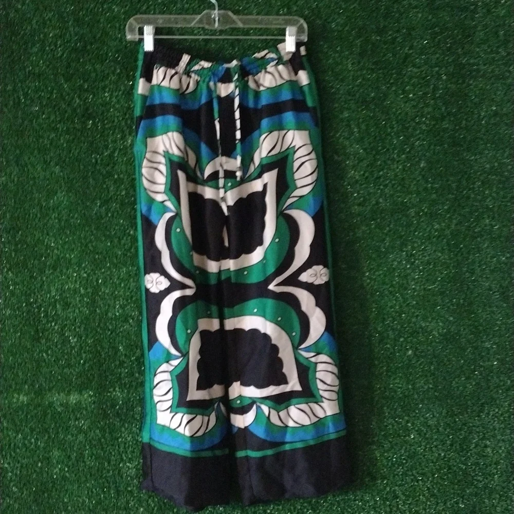 Zara Multicolor Wide Leg Pants - Picture 3 of 3